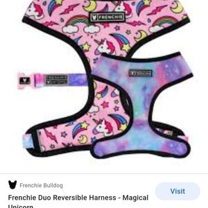 Frenchie bulldog reversible harness